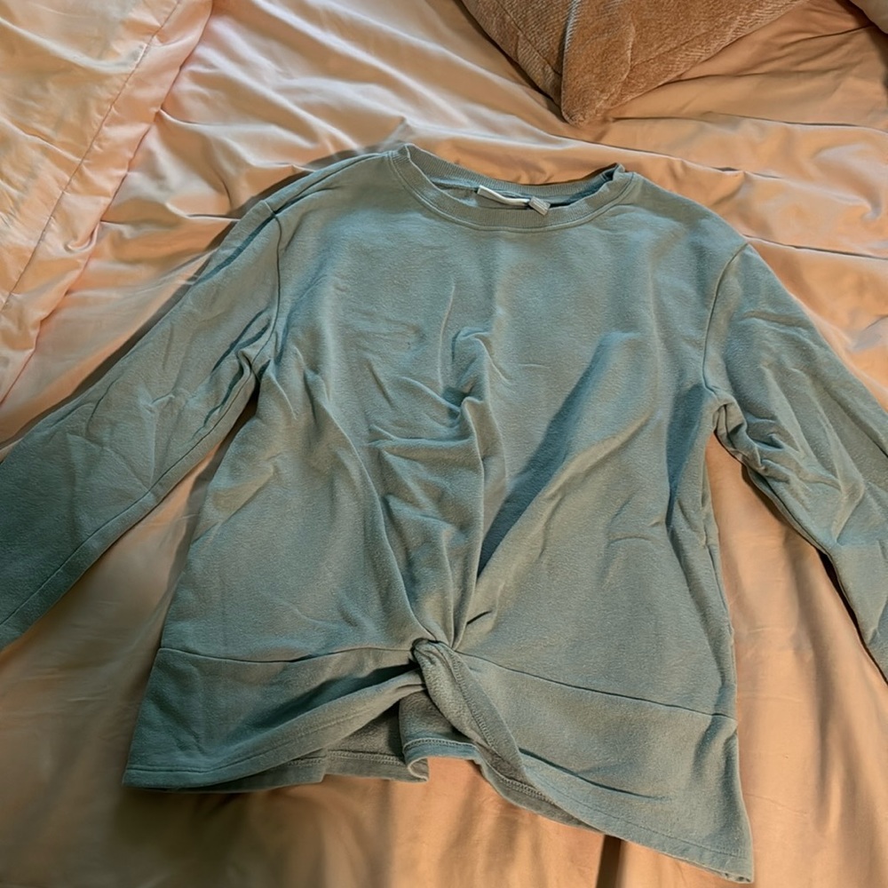 blue crewneck